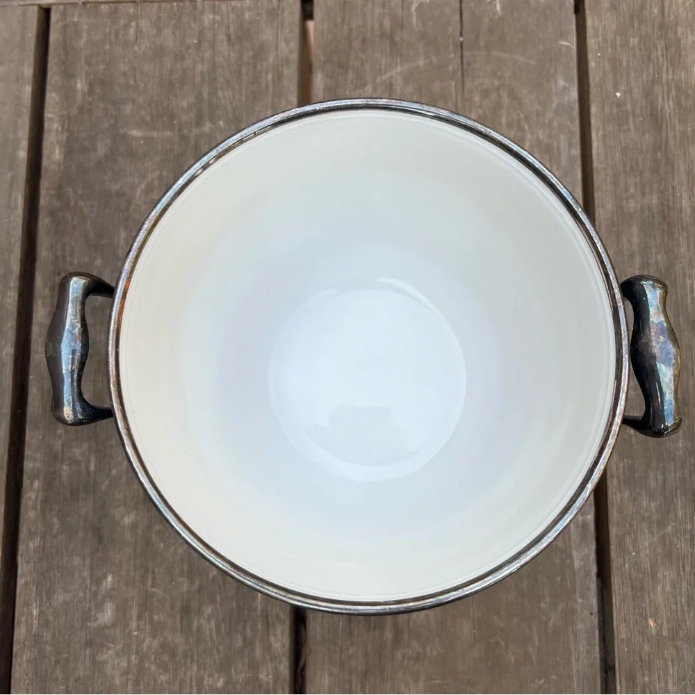 Crescent vintage silver